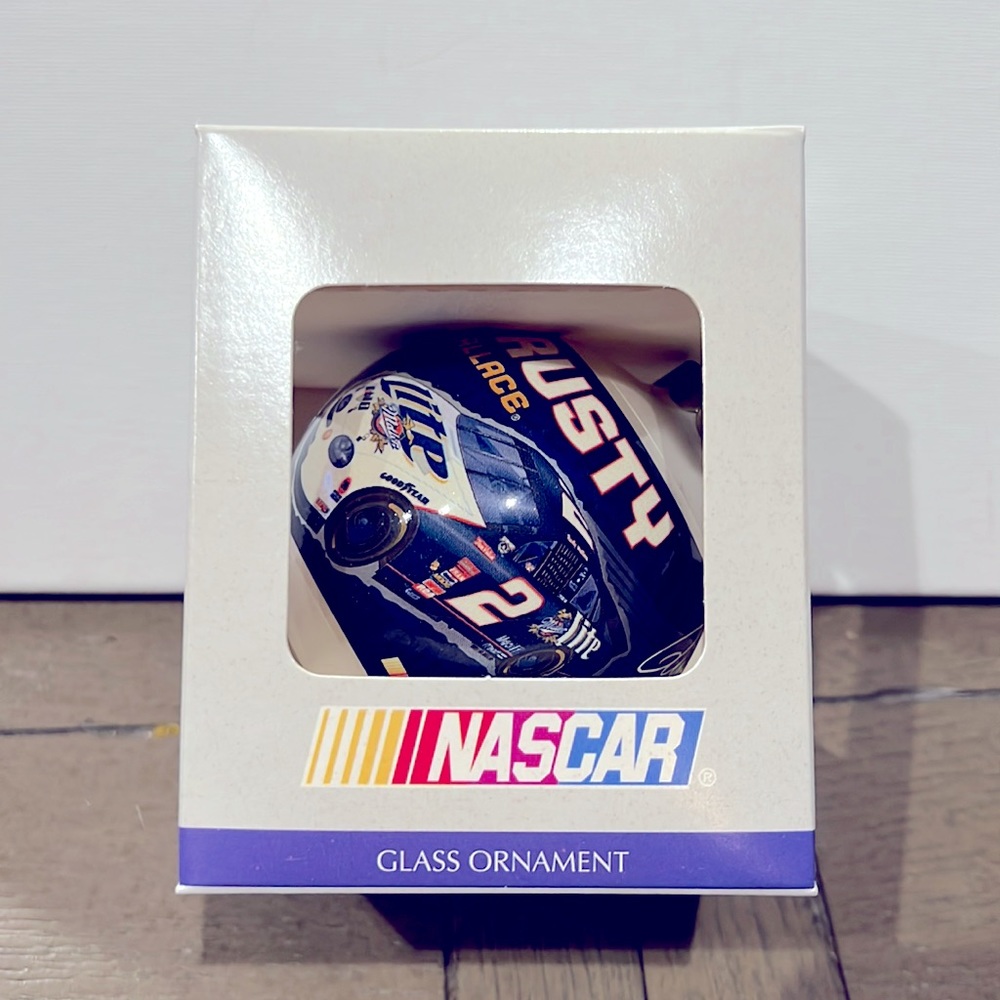 3/$25 NASCAR glass Ornament Rusty Wallace #2